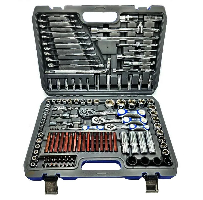 آچار بکس باس مدل BS-128 مجموعه صنعتی 128 عددی