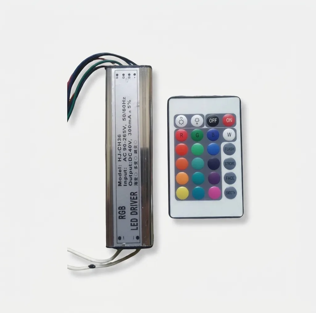 درایور ال ای دی 36 وات مدل RGB کنترلدار کد HJ-CH36