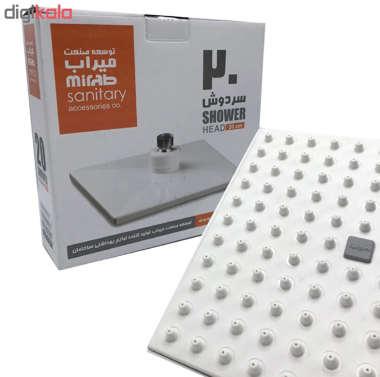 سردوش حمام توسعه صنعت میراب مدل ساده 20
