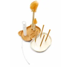 برس شیشه شوی مدل BRUSH SET طرح خرسی مجموعه 7 عددی
