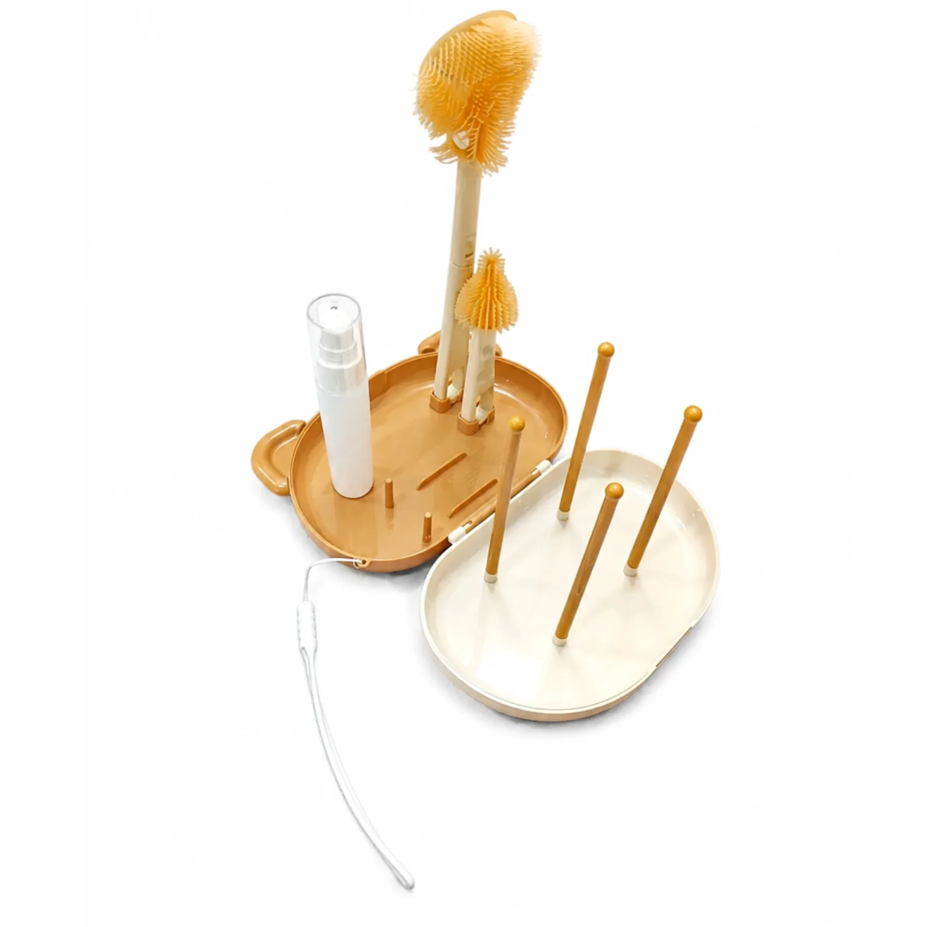 برس شیشه شوی مدل BRUSH SET طرح خرسی مجموعه 7 عددی