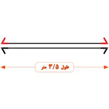 کابل اتصال باتری به باتری تراکتور مدل Super Tractor 1200A-3.5m مجموعه دو عددی