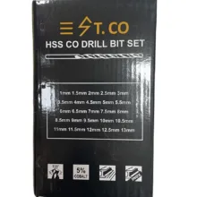 جعبه مته کبالت استیکو مدل HSSCO مجموعه 25 عددی