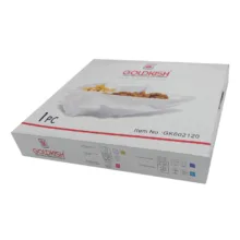اردوخوری گلد کیش طرح برگ مدل GK602120، جنس سرامیک، مناسب شستشو در ماشین ظرفشویی