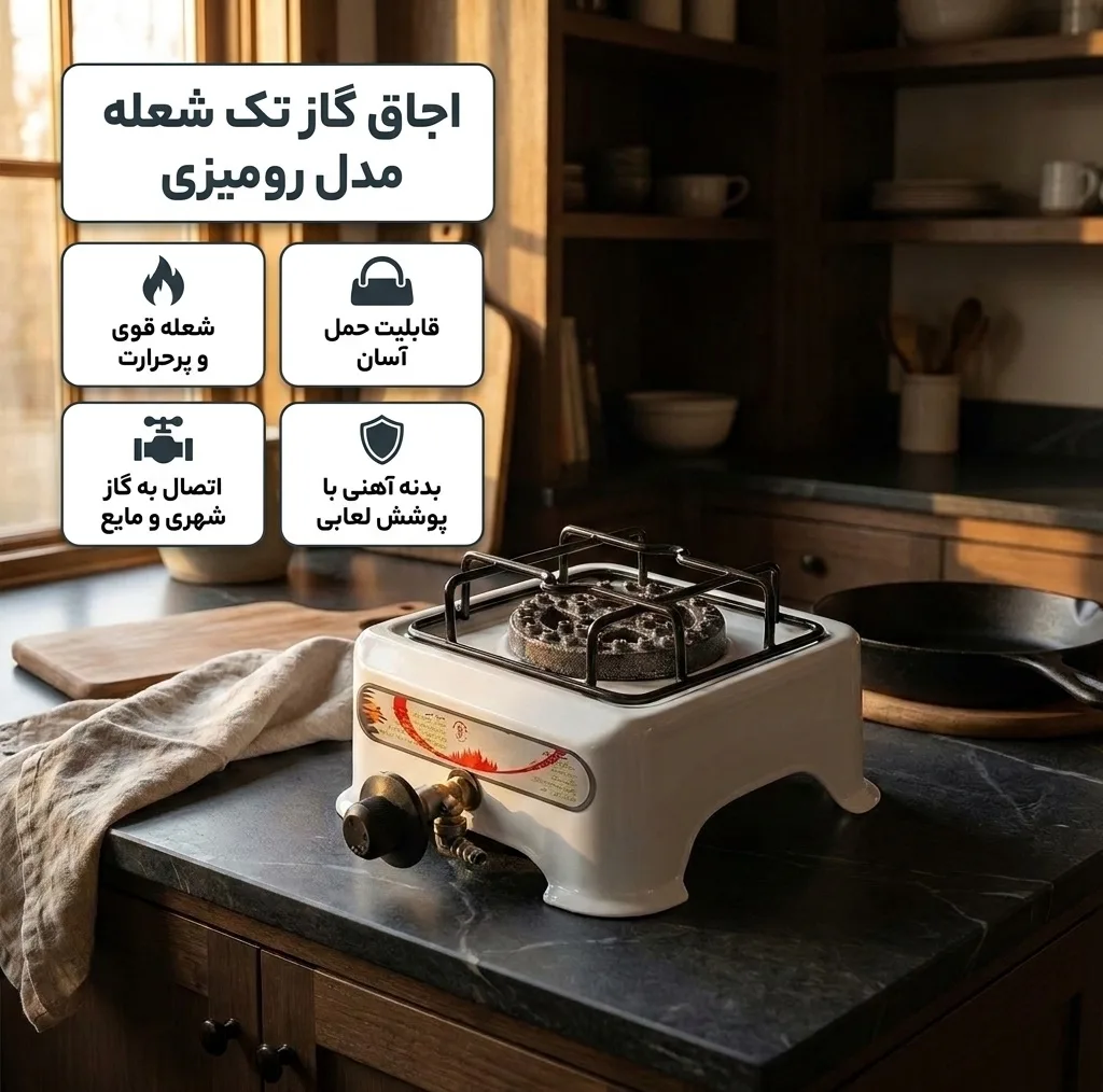 اجاق گاز تک شعله مدل رومیزی