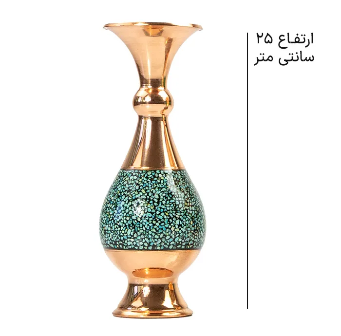گلدان فیروزه کوبی صنایع دستی اریسا مدل 25