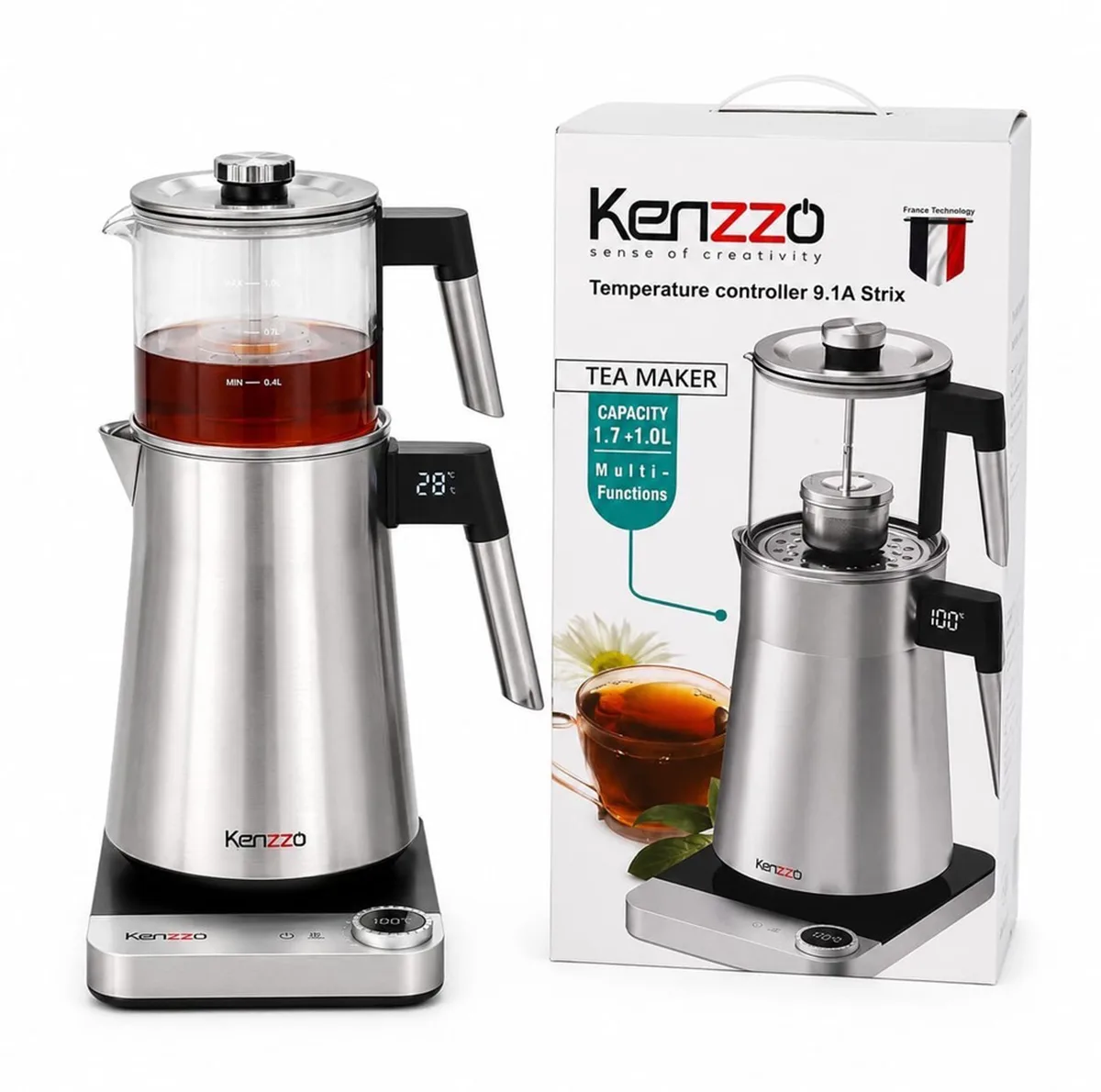 چای ساز برقی روی هم کنزو مدل KT_1520