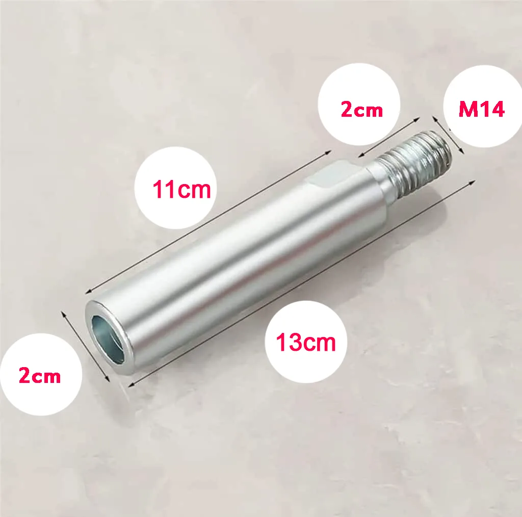 رابط افزایش طول شفت مینی فرز رزوه مدل M14 کد 110mm