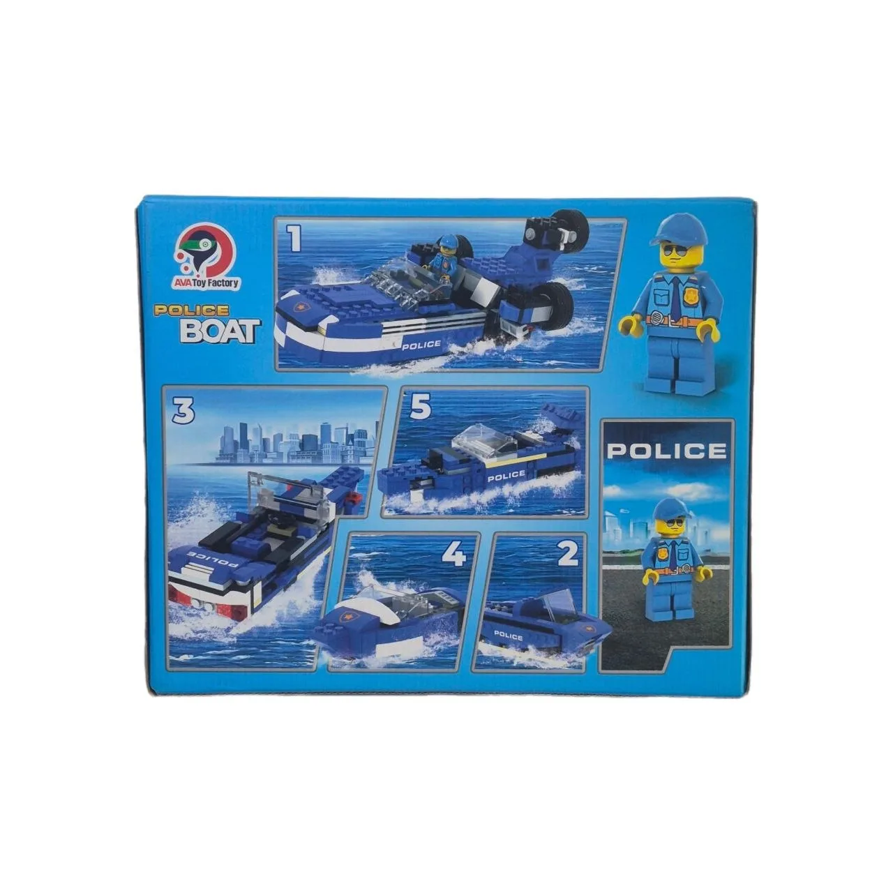 ساختنی 290 تکه ایامتی مدل قایق پلیس چندکاره کد AMT-3115