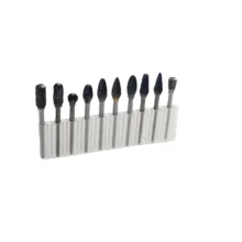 فرز چوب ساب الماسه مدل شیار باز کد YP-3MM-010 مجموعه 10 عددی