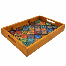 سینی چوبی مدل فرشی کد 25D35