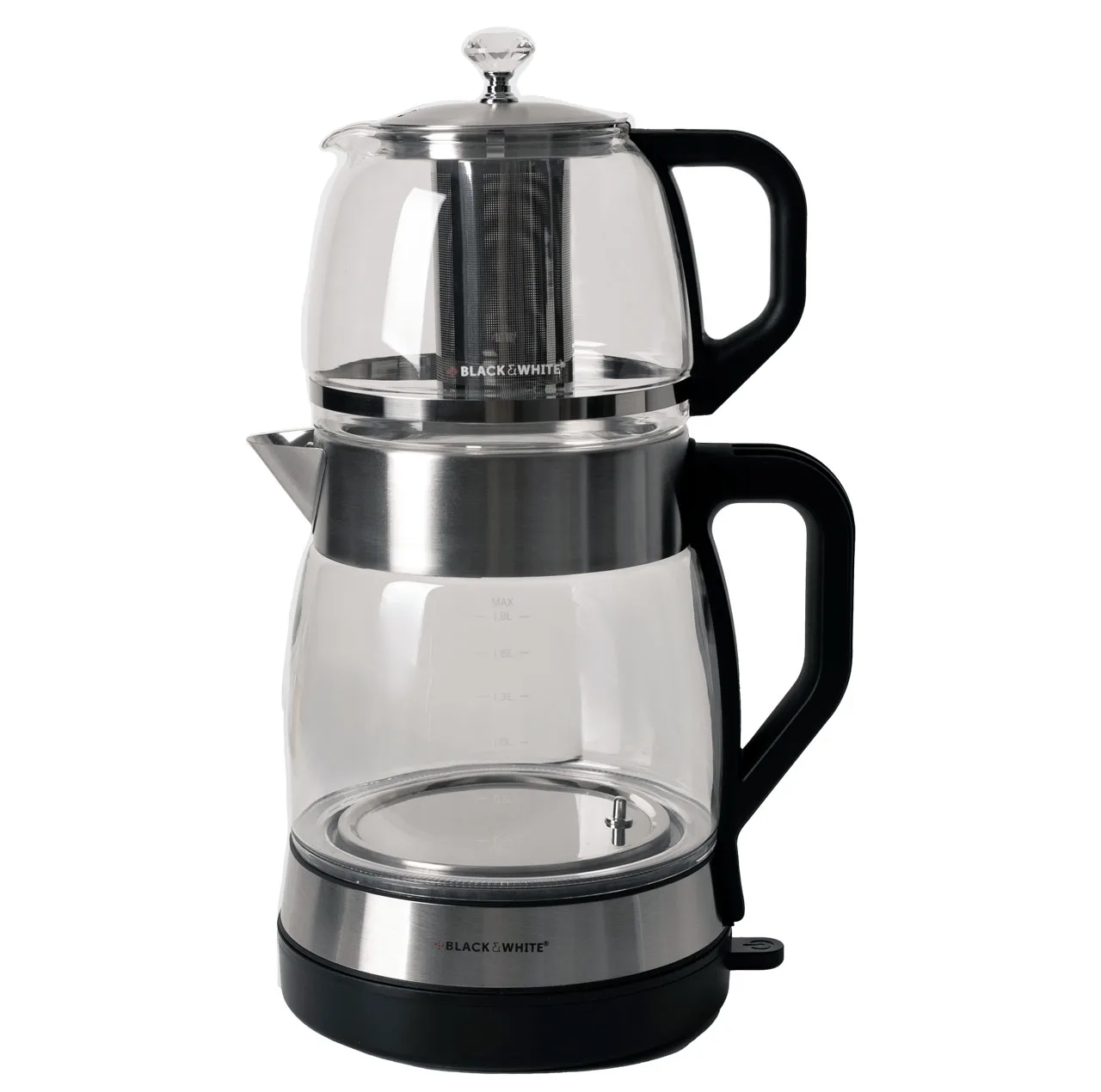 چای ساز روی هم بلک اند وایت مدل BW-ES550