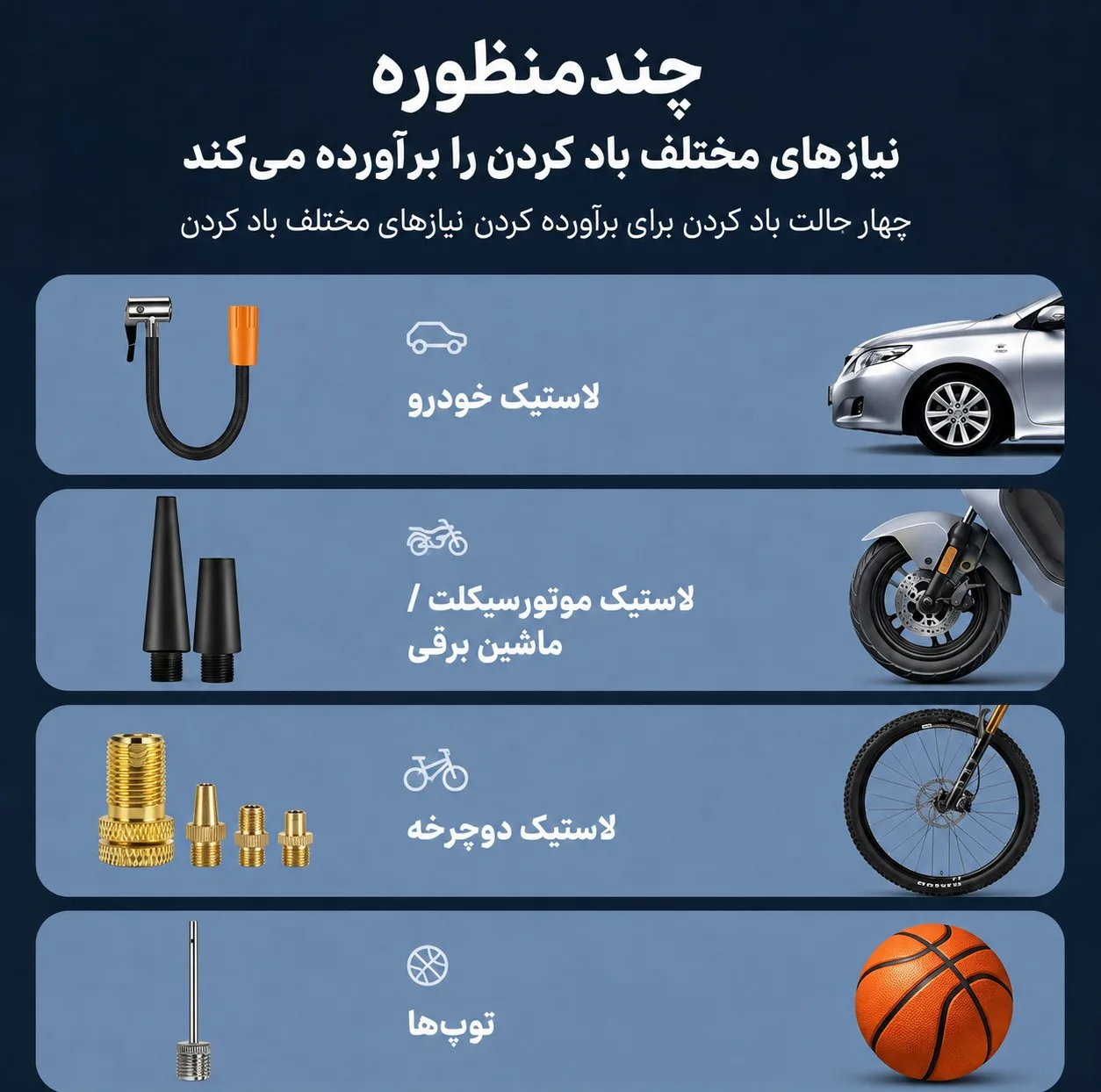 جامپ استارتر و پمپ باد و پاور بانک کایرون مدل Smart