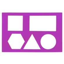 شابلون مدل اشکال هندسی کد Stencil-Math