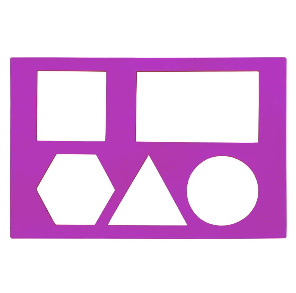 شابلون مدل اشکال هندسی کد Stencil-Math