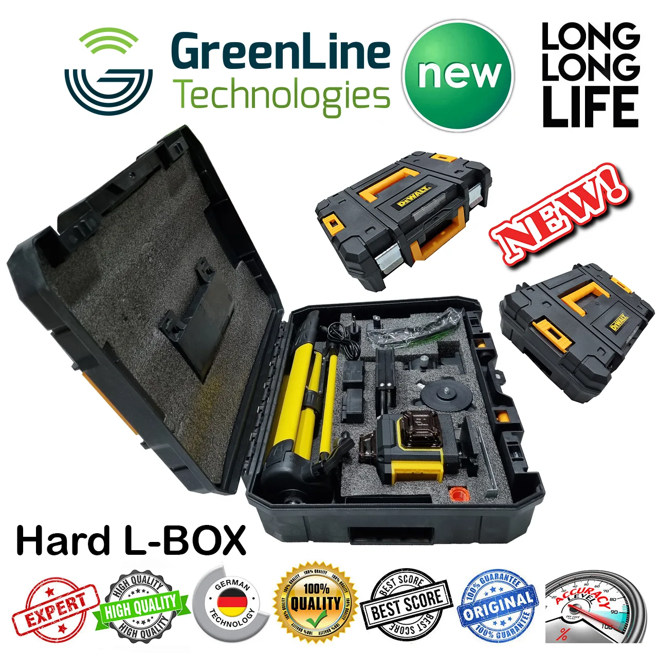 تراز لیزری مدل 16 لاین کد 16-360 4D Hard Box