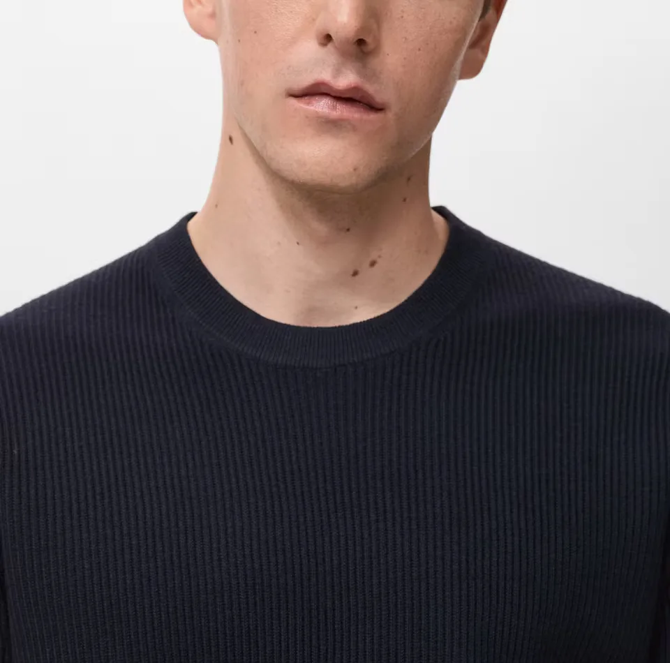 پلیور یقه گرد مردانه مانگو مدل REGULAR FIT COTTON