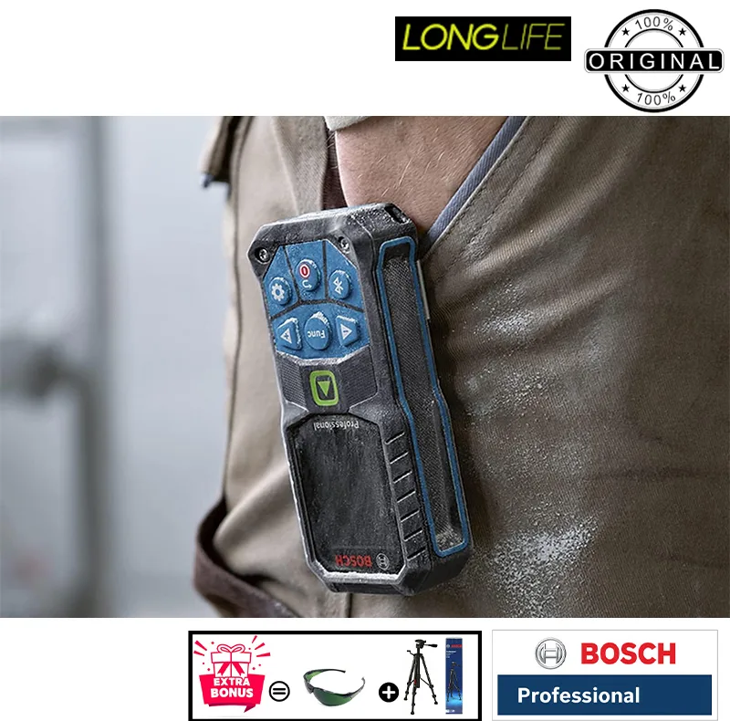 متر لیزری بوش مدل لیزر سبز GLM 50-27 CG / ISO NORM 16331-1 + BT150 + Green Glass Laser برد 50 متر