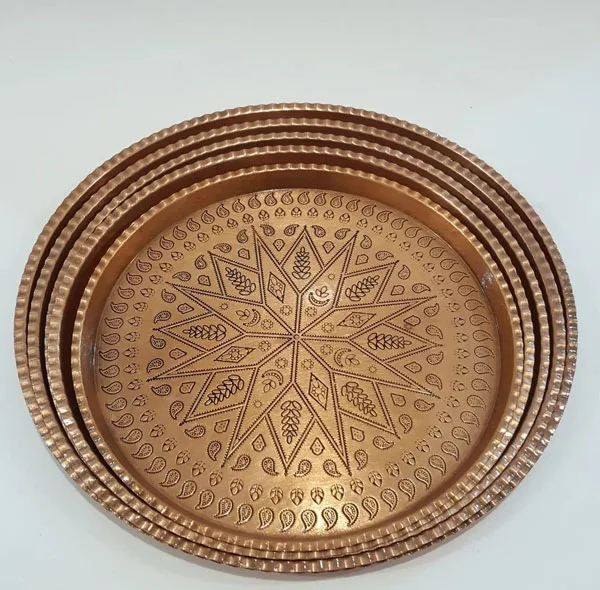 سینی مسی مدل گرد کد ZH56