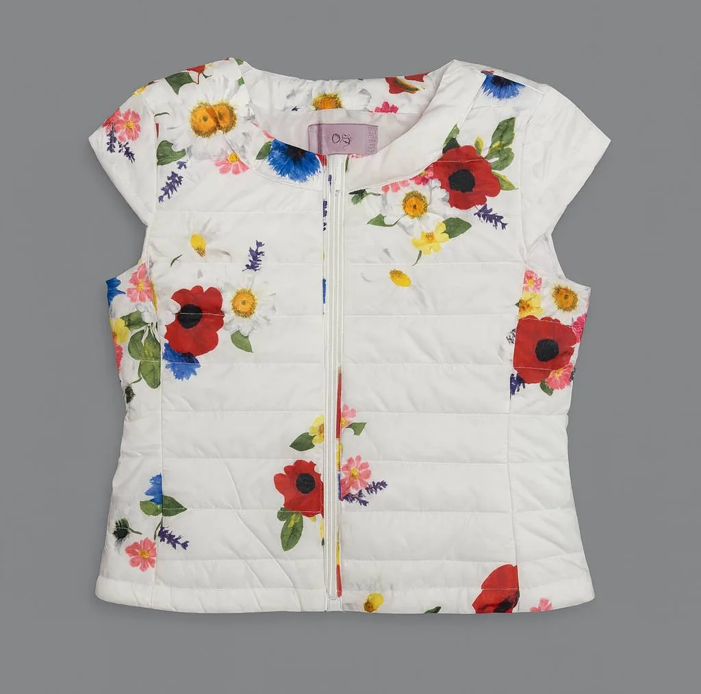 پافر دخترانه او وی اس مدل flowers