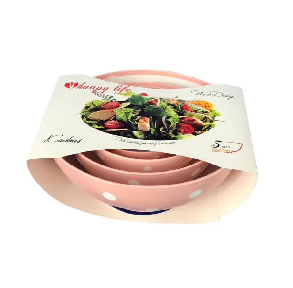 کاسه مدل خالدار مجموعه 4 عددی