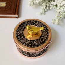 نقل خوری مسی طرح گل کد ZH356.9