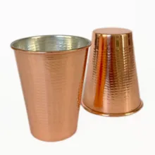 لیوان مسی مدل شیپوری چکشی بدون دسته کد ZH343