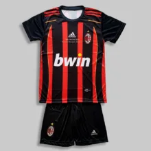 ست تی شرت و شلوارک ورزشی پسرانه میلان مدل مالدینی Home 2007