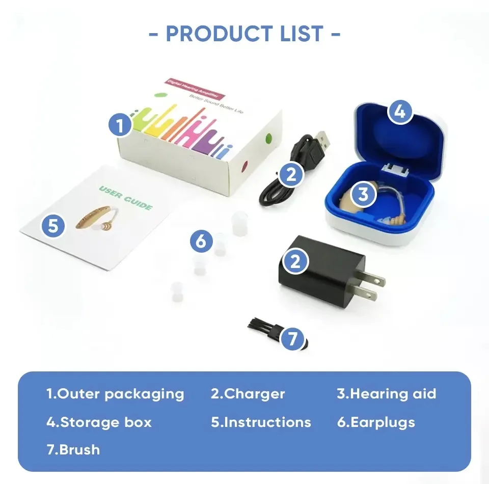 سمعک مدل hearing aid bluetooth for the deaf