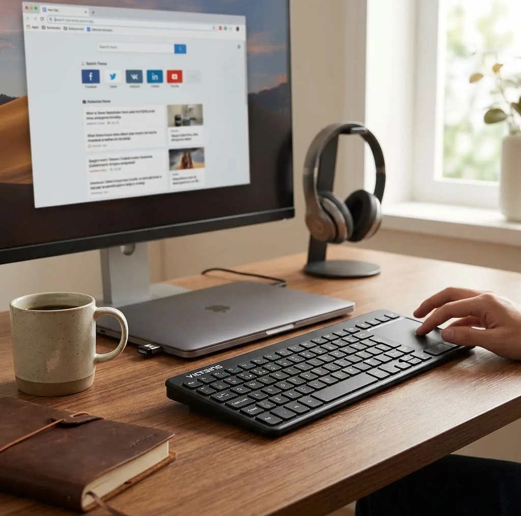 کیبورد بی سیم ویکتسینگ مدل PC126B