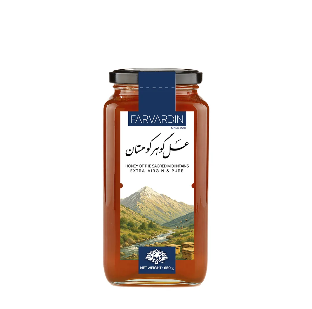 عسل طبیعی چهل گیاه کوهستان فروردین - 650 گرم
