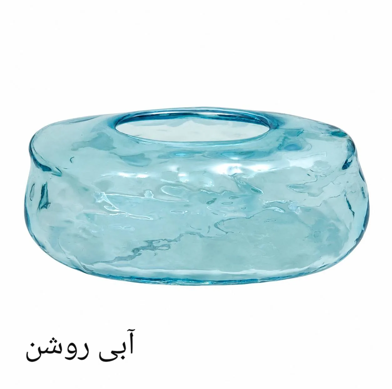 جای دستمال کاغذی مدل دفرمه شیشه ای