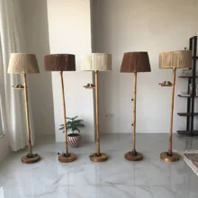 آباژور مدل ایستاده دست‌ساز چوبی مکرومه بوهونست کد TM-M