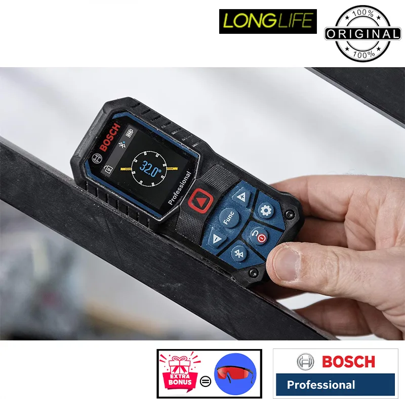 متر لیزری بوش مدل GLM 50-27 C professional Extra Red glass برد 50 متر