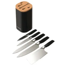 سرویس چاقو 6 پارچه با تیغه استیل و دسته پلاستیک نوتریکوک مدل KB150
