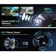 هدست کلاه کاسکت مومان مدل H4C به همراه دوربین