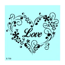 شابلون طرح قلب کد B759