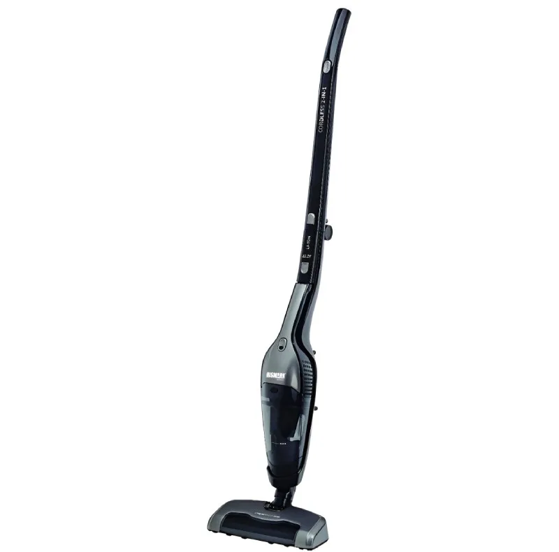 جارو شارژی عصایی بیسمارک مدل BM5525 با موتور 150 وات، باتری لیتیومی 22.2 ولت و ظرفیت مخزن 0.8 لیتر، قابلیت تبدیل به جارو دستی، فیلتر HEPA قابل شستشو و زمان کارکرد 45 دقیقه