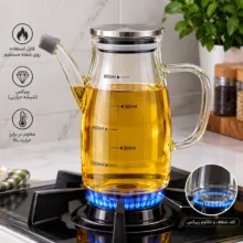 ظرف روغن مدل در استیل طرح ضد چکه 600ml