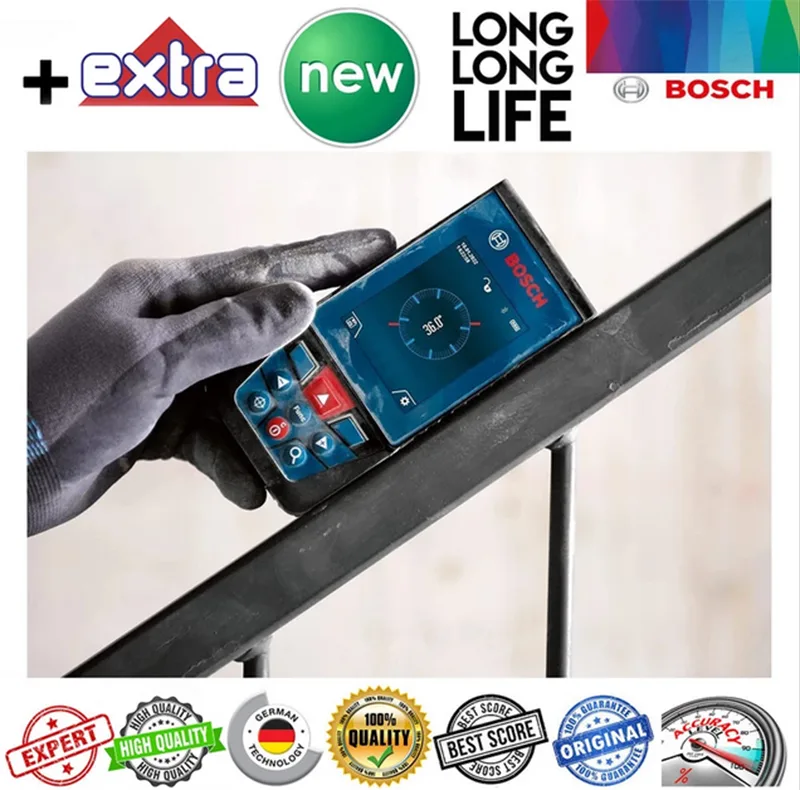 متر لیزری بوش مدل فوق هوشمند دوربین دار GLM 100 - 25 C Professional