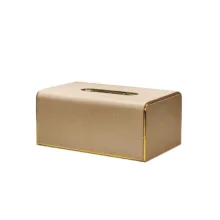 جعبه دستمال کاغذی مدل چرمی کد 11