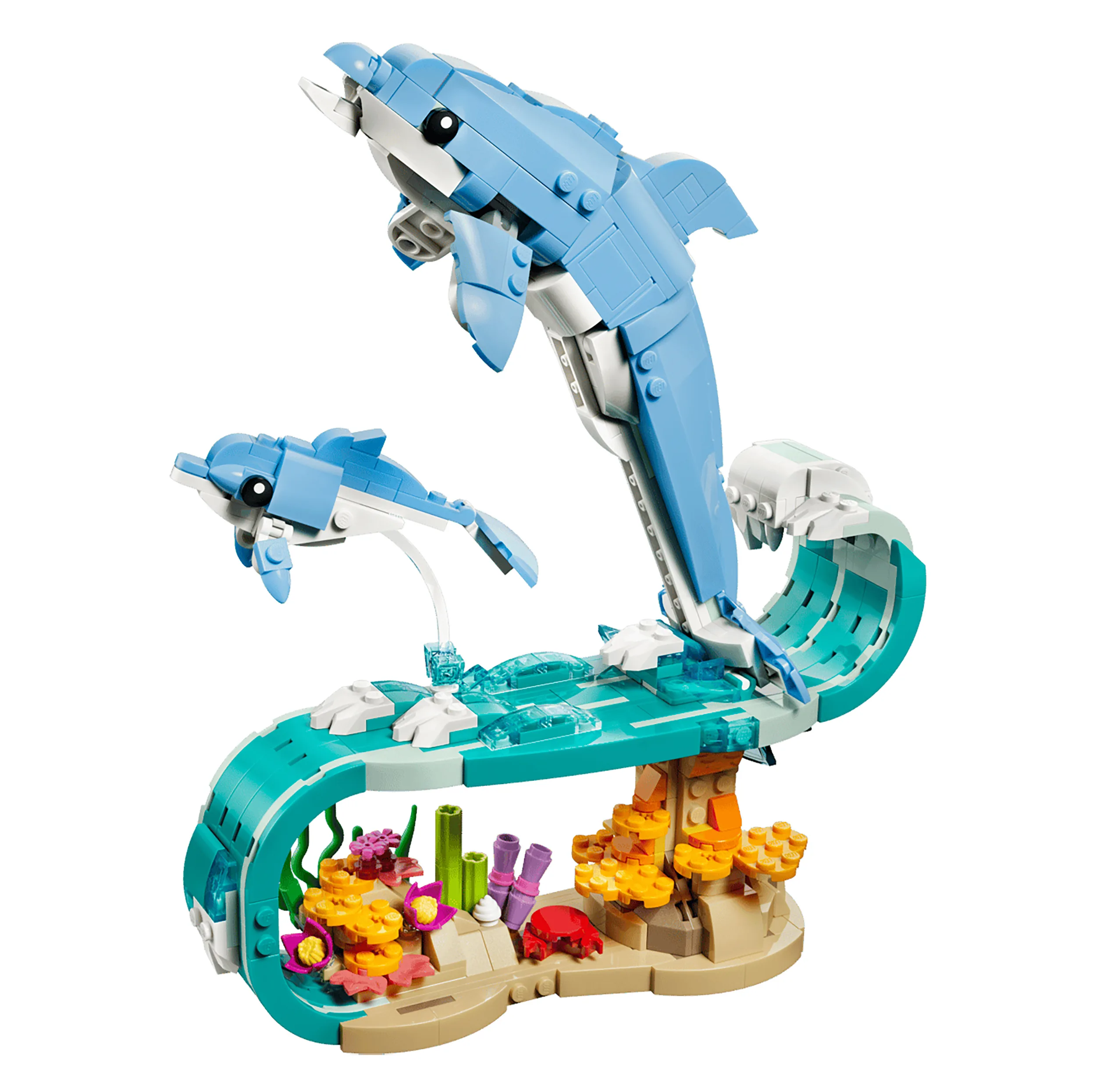 لگو 542 تکه سری Creator 3-in-1 مدل Sea Animals: Beautiful Dolphins کد 31385