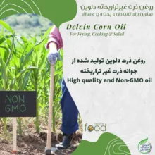 روغن ذرت خالص دلوین - 1800 میلی لیتر مجموعه 2 عددی
