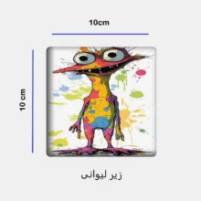 ست ماگ به همراه زیر لیوانی و پد ماوس مدل استیکر کد 124