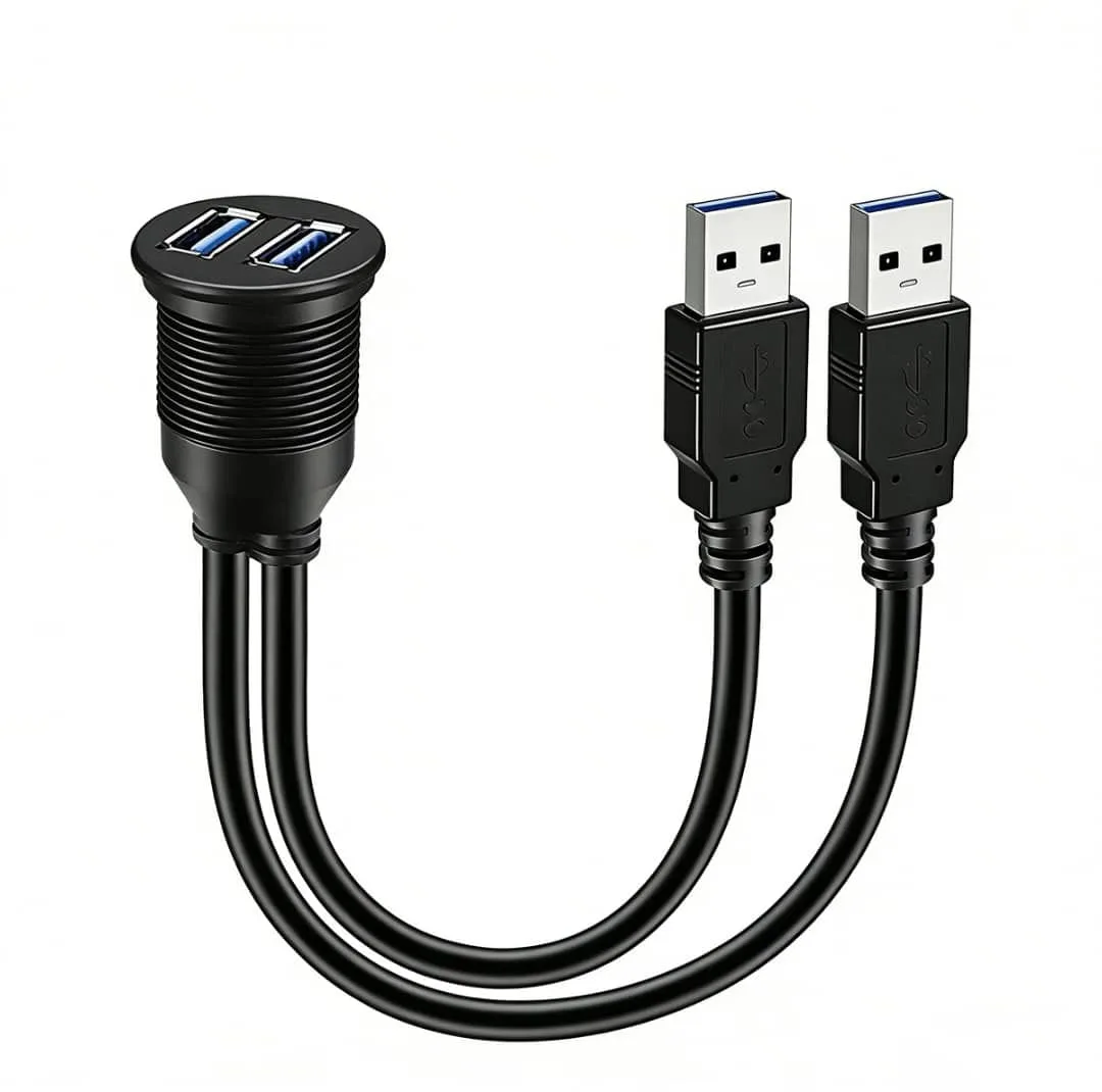 پورت پنلی خودرو مدل دوال USB.3