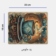ماگ طرح کافه کد 182 به همراه زیر لیوانی و پد ماوس