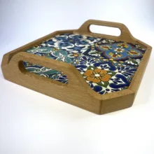 سینی کاشی کاری مدل چهارباغ ۳