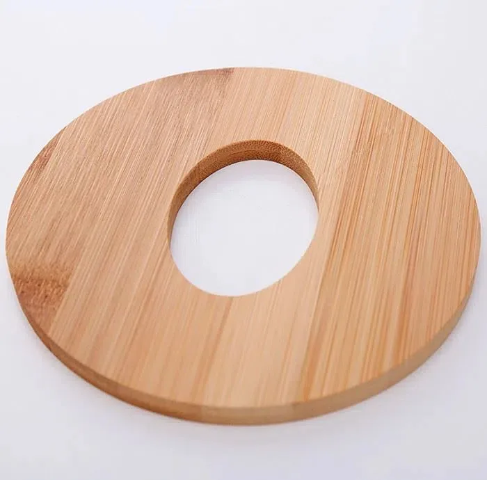جای دستمال کاغذی مدل گرد درب بامبو کد DGQ50303001