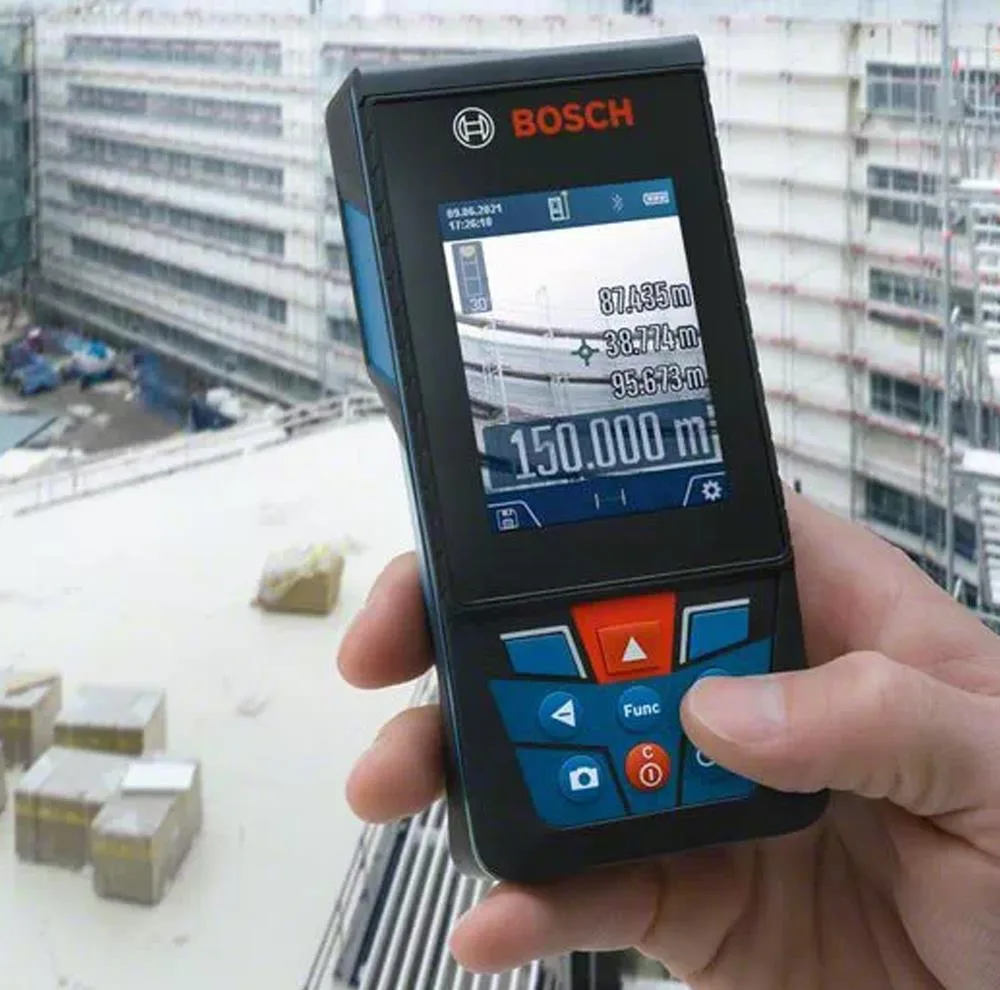 متر لیزری بوش مدل فوق هوشمند دوربین دار GLM 150-27 C Professional