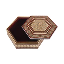 شکلات خوری خاتم مدل شش گوش شیرازی